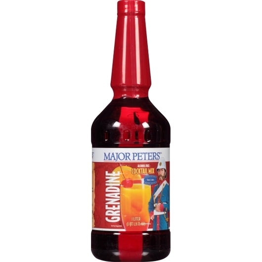 Major Peters Grenadine Cocktail Mixer-33.8 oz.-6/Case