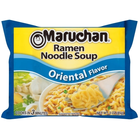Maruchan Ramen Soy Sauce Flavored Ramen Noodle Soup-3 oz.-24/Case