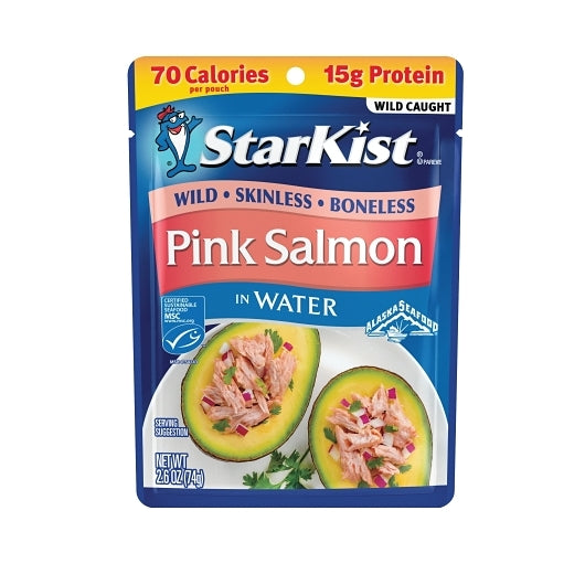 Starkist Pink Salmon Boneles Skinless-2.6 oz.-12/Case