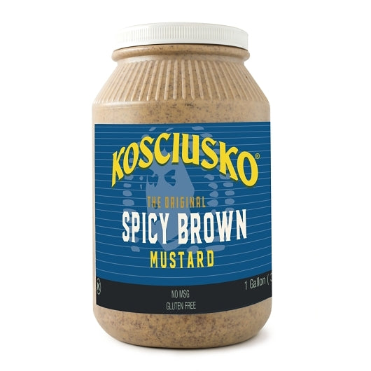 Plochman's Kosiusko Spicy Brown Mustard Bulk1 Gallon2/Case MPN