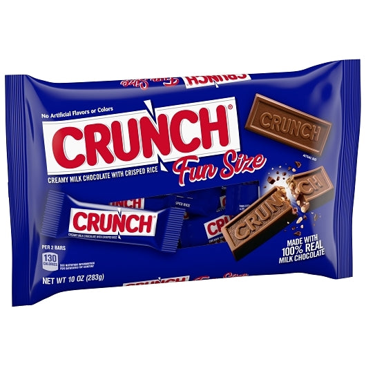 CRUNCH Milk Chocolate and Crisped Rice, Share Size Candy Bars, Share Pack,  2.7 oz