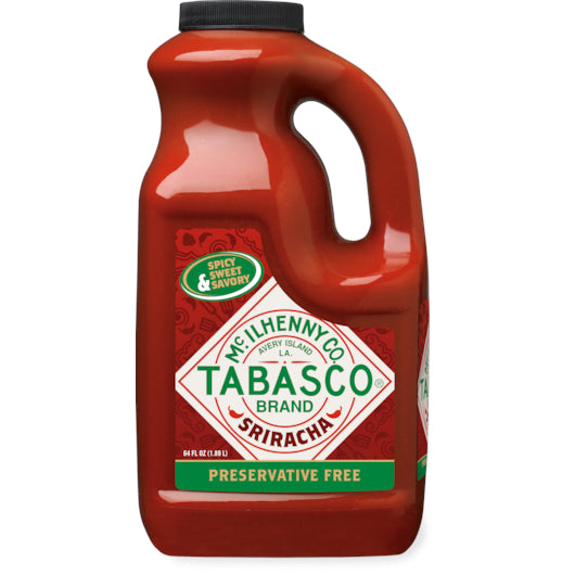 Tabasco Sriracha Sauce Hot Sauce Bulk-0.5 Gallon-2/Case