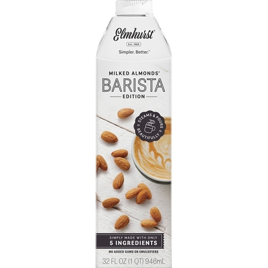 Elmhurst Milked Almond Milk Barista-32 fl oz.-6/Case