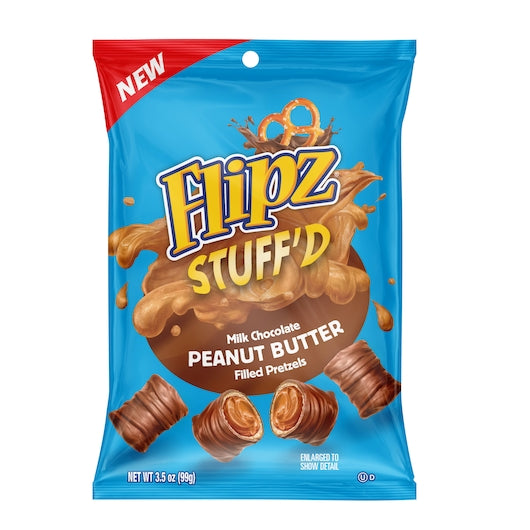 Flipz Peanut Butter Stuffed Pillow Pouch-3.5 oz.-6/Case