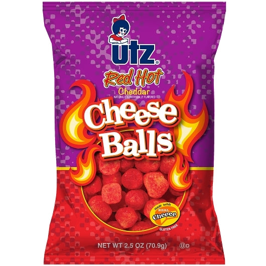 Utz Red Hot Cheese Balls-2.5 oz.-5/Case MPN# 2347 – Round
