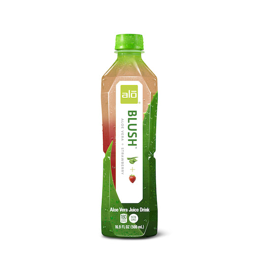 Alo Drink Blush Aloe Vera Plus Strawberry-16.9 oz.-12/Case