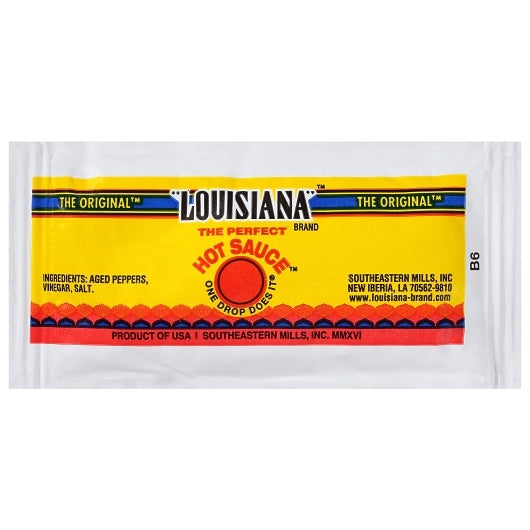 Louisiana Hot Sauce Single Serve Packet-7 Gram-600/Case
