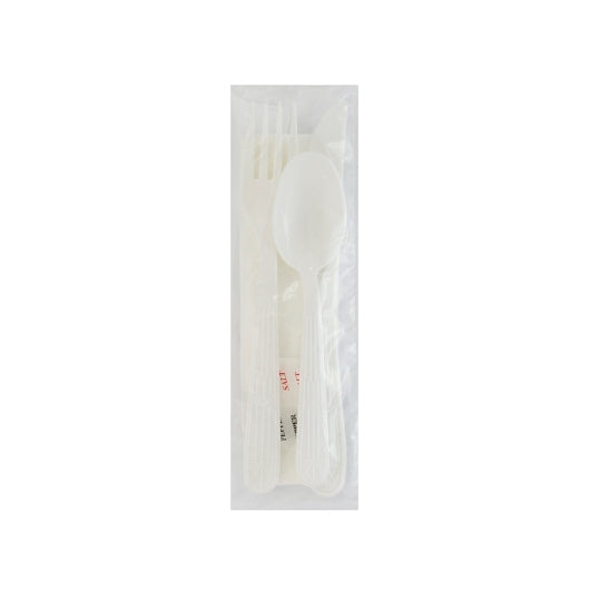 The Safety Zone Medium Weight White Cutlery Kit-1 Each-250/Box-1/Case
