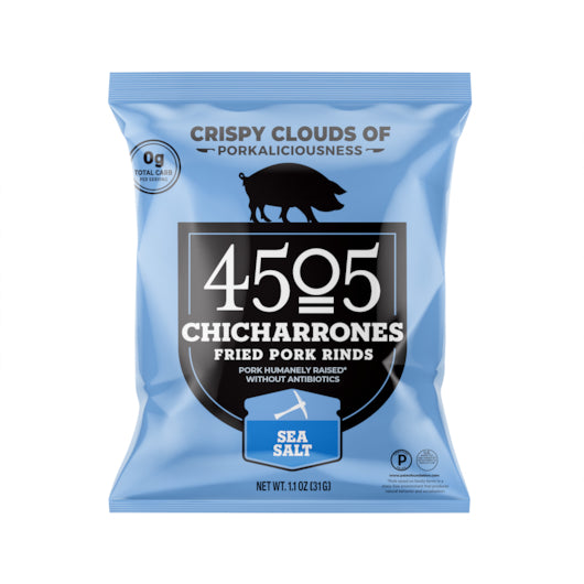 4505 Meats Sea Salt Chicharrones-1.1 oz.-12/Case