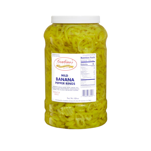 Gambinos Banana Pepper Rings-2 Each-1/Case