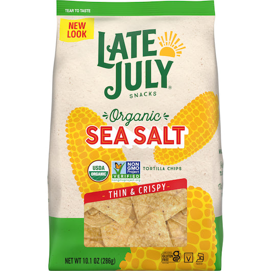 Late July Restaurant Style Tortilla Chips Sea Salt-10.1 oz.-9/Case
