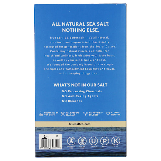 True Salt Kosher Grain Sea Salt Box-3 lb.-12/Case