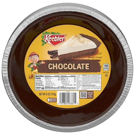 Keebler- Crusts Chocolate Pie Crust-6 oz.-12/Case