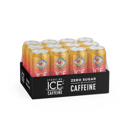Sparkling Ice Sparkling Ice +Caffeine Watermelon Lemonade-16 fl oz.s-12/Case