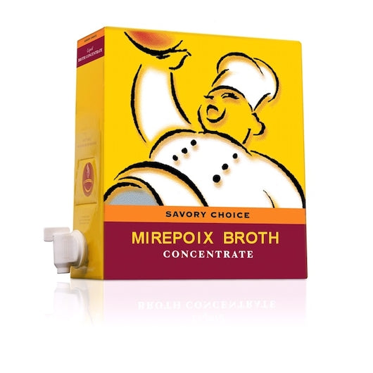 Savory Choice Mirepoix Broth Concentrate Bag-In-Box-4.5 Liter-1/Case