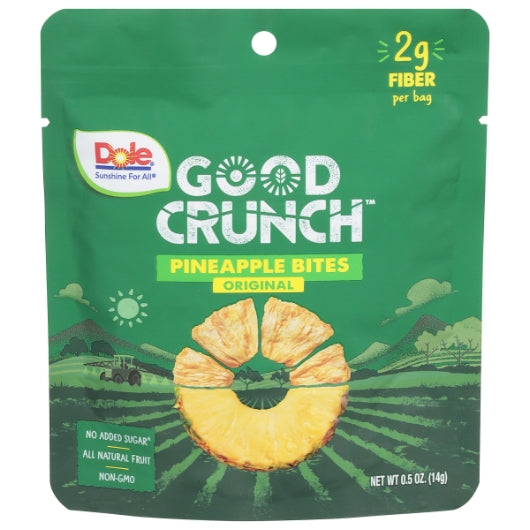 Dole Good Crunch Pineapple Bites Original-0.5 oz.-12/Case