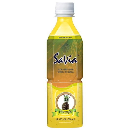 Savia Pineapple Aloe Vera Drink-500 Milliliter-12/Case