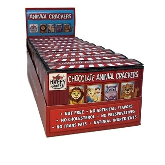 Happy Snacks Chocolate Circus Animal Crackers-2 oz.-8/Box-6/Case