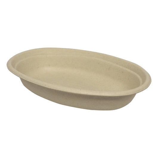 World Centric 24 Oz Burrito Bowl- Unbleached Plant Fiber- Compostable-50 Each-8/Case