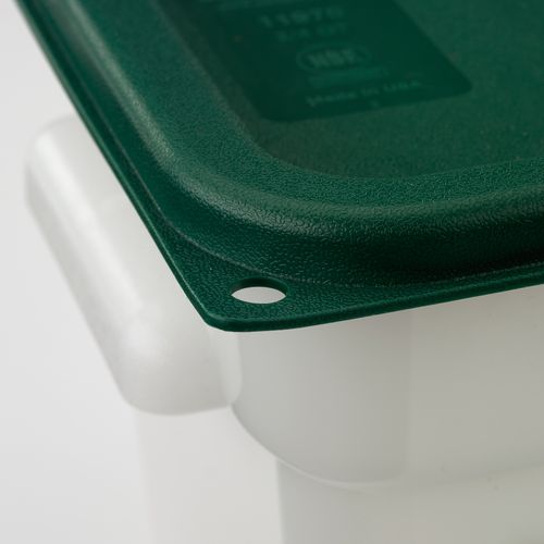 Carlisle Squares Food Storage Container Lid 7.31x7.31x0.63 Forest Green Plastic