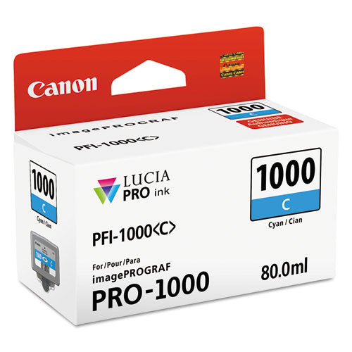 Canon 0547c002 (pfi-1000) Lucia Pro Ink Cyan