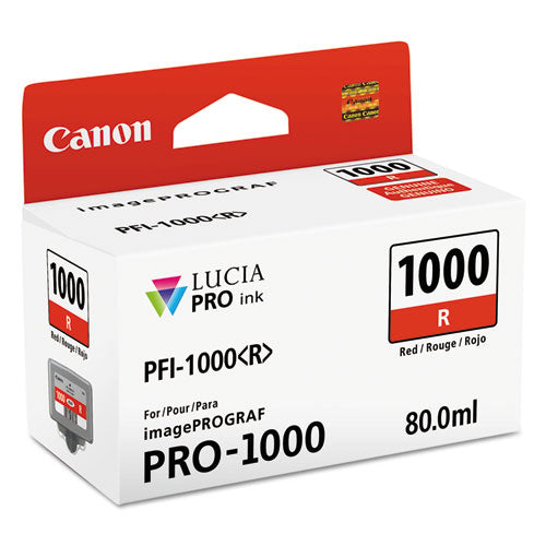 Canon 0554c002 (pfi-1000) Lucia Pro Ink Red