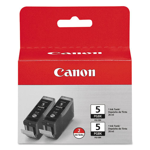 Canon 0628b009 (pgi-5bk) Chromalife100+ Ink Black 2/pack