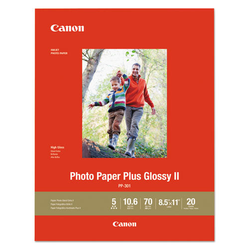 Canon Photo Paper Plus Glossy Ii 10.6 Mil 8.5x11 Glossy White 20/pack