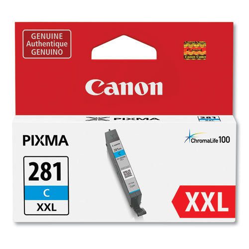 Canon 1980c001 (cli-281xxl) Chromalife100 Ink Cyan