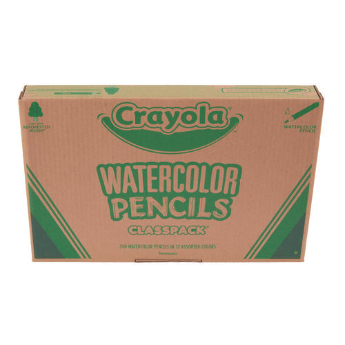 Crayola Watercolor Pencil Classpack 3.3 Mm Assorted Lead And Barrel Colors 240/pack