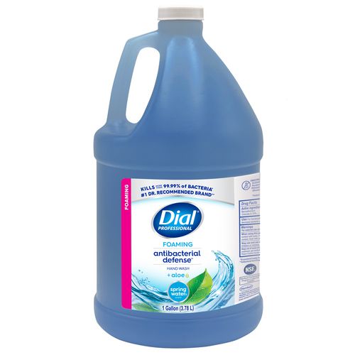 Dial Antibacterial Foaming Hand Wash Spring Water Scent 1 Gal Bottle 4/Case