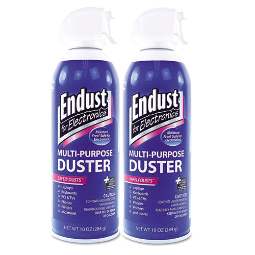 Endust Compressed Air Duster For Electronics 10 Oz Can 2/pack