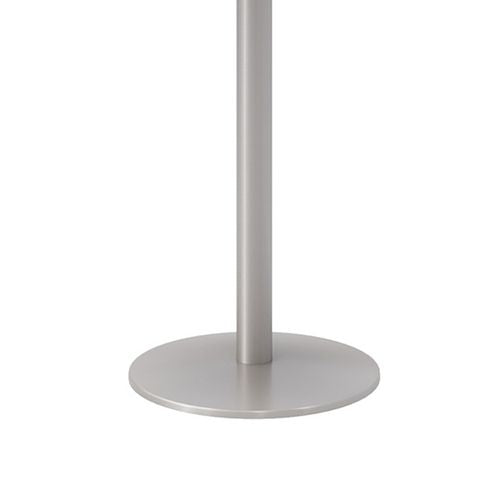 KFI Studios Pedestal Table With Four Sky Blue Kool Series Chairs Round 36" Diax29h Designer White