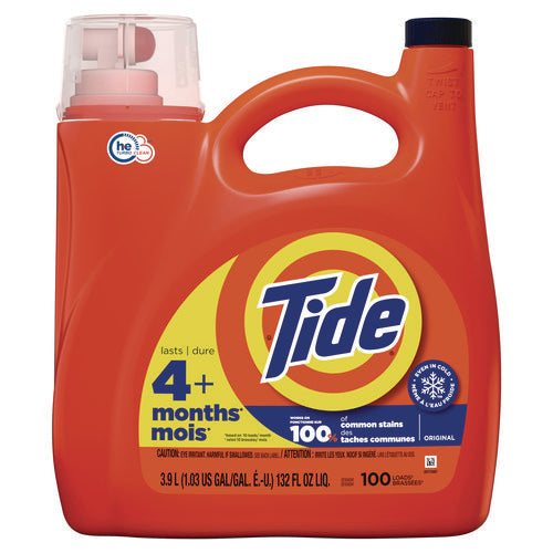 Tide Liquid Laundry Detergent Original Scent 132 Oz Pour Bottle 4/Case