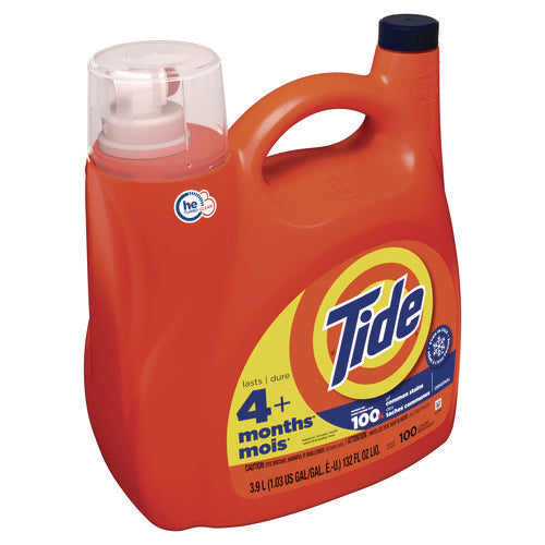 Tide Liquid Laundry Detergent Original Scent 132 Oz Pour Bottle 4/Case