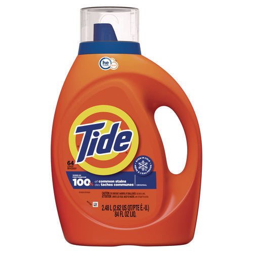 Tide He Laundry Detergent Original Scent Liquid 64 Loads 84 Oz Bottle 4/Case