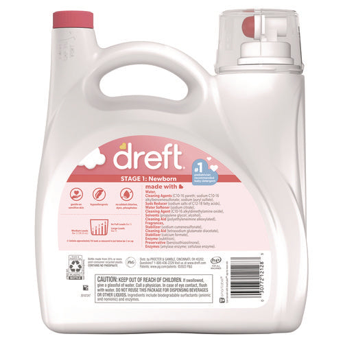 Dreft Ultra Laundry Detergent Baby Powder Scent 150 Oz Bottle 4/Case