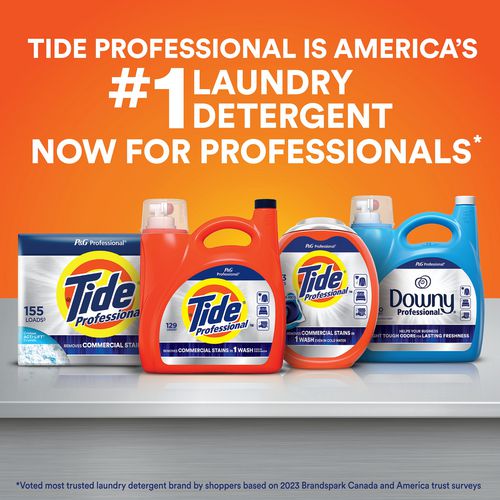 Tide Professional Commercial Liquid Laundry Detergent 105 Oz Pour Bottle 4/Case