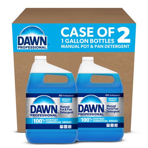 Dawn Professional Manual Pot And Pan Dish Detergent Original Scent 1 Gal Bottle 2/Case