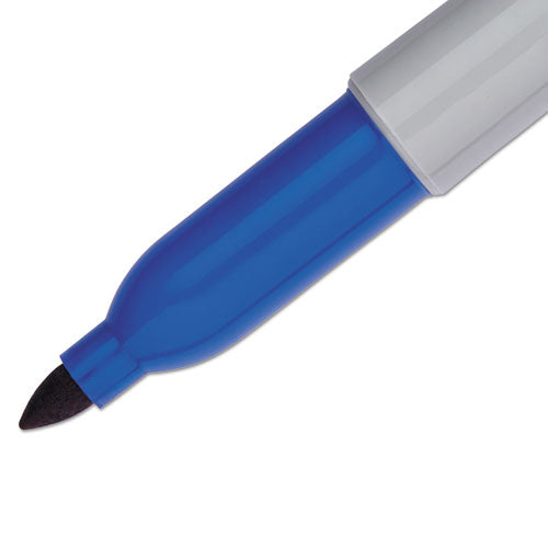 Sharpie Fine Tip Permanent Marker Fine Bullet Tip Blue Dozen