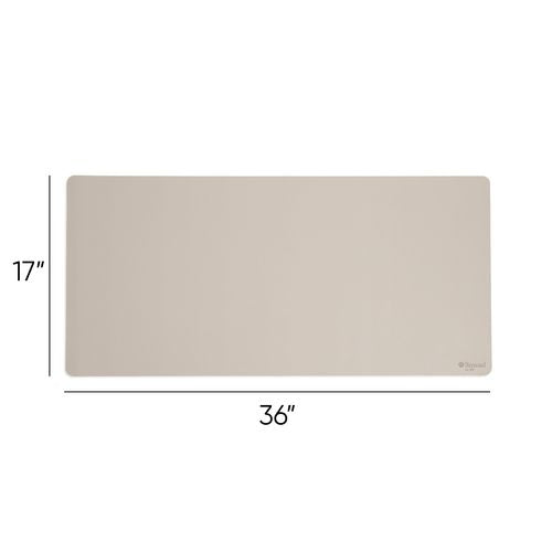 Smead Vegan Leather Desk Pads 36x17 Sandstone