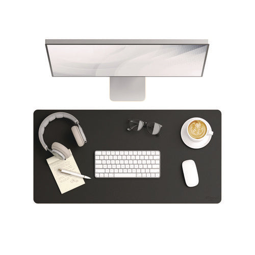 Smead Vegan Leather Desk Pads 31.5x15.7 Charcoal