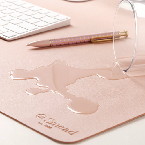 Smead Vegan Leather Desk Pads 31.5x15.7 Light Pink