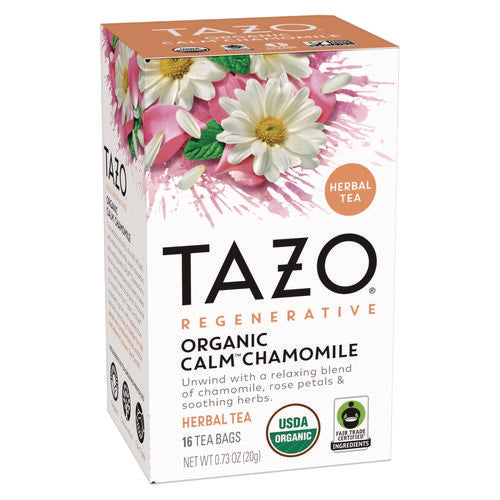 Tazo Tea Bags Organic Calm Chamomile 16/box 6 Boxes/Case