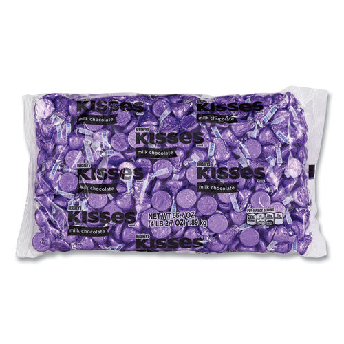 Kisses, Milk Chocolate, Purple Wrappers, 66.7 Oz Bag, Ships In 1-3 Business Days