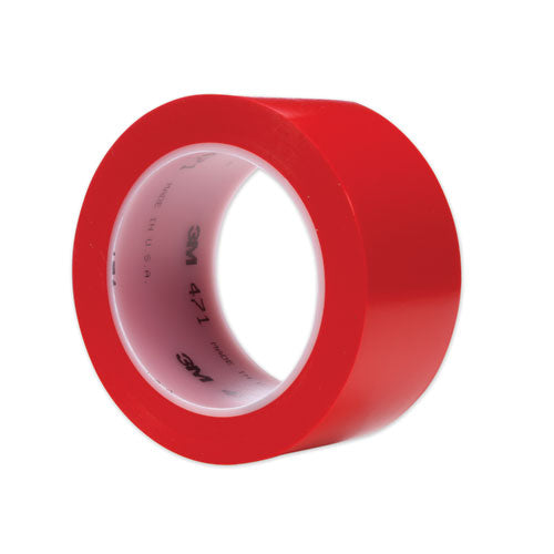 764I RED - 3m - Marking Tape, PVC (Polyvinyl Chloride), Red