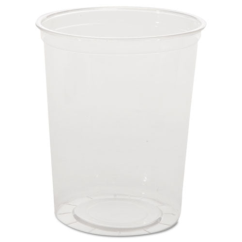 WNA Deli Containers, 32 oz, Clear, Plastic, 50/Pack, 10 Packs