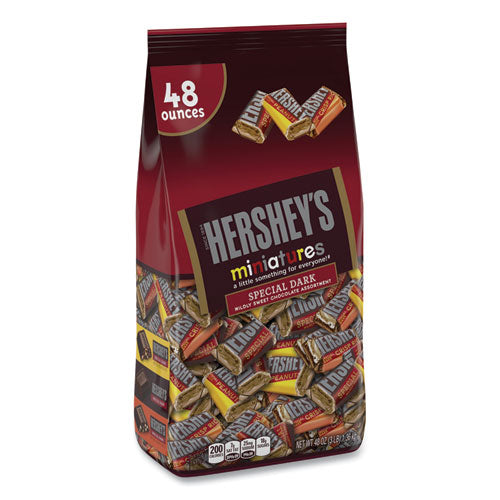 Miniatures Variety Share Pack, Dark Assortment, 48 oz Bag, Ships in 1-3 Business Days Miniatures Variety Share Pack, Dark Assortment, 48 oz Bag, Ships in 1-3 Business Days