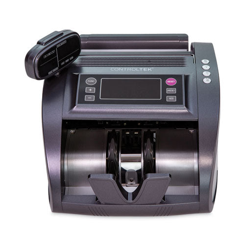 Bill Counter, 1,200 Bills/min, 11.41 x 9.45 x 8.66, Gray Bill Counter, 1,200 Bills/min, 11.41 x 9.45 x 8.66, Gray