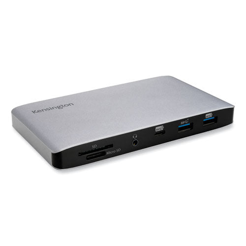 Kensington SD2480T Thunderbolt 3 e USB-C Dual 4K Hybrid Nano Dock con lettore di schede PD, SD e Micro SD da 60 W, per Windows e MacBook (K38410NA